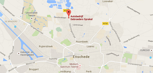 Motor Sprakel Enschede - Routekaart